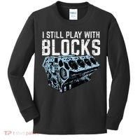 Mechanic I Still Play With Blocks Funny Car Engine Kids Long Sleeve Shirt thumb 0