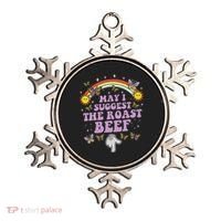 May I Suggest The Roast Beef Funny Embarrassing Adult Humor Ornament thumb 0