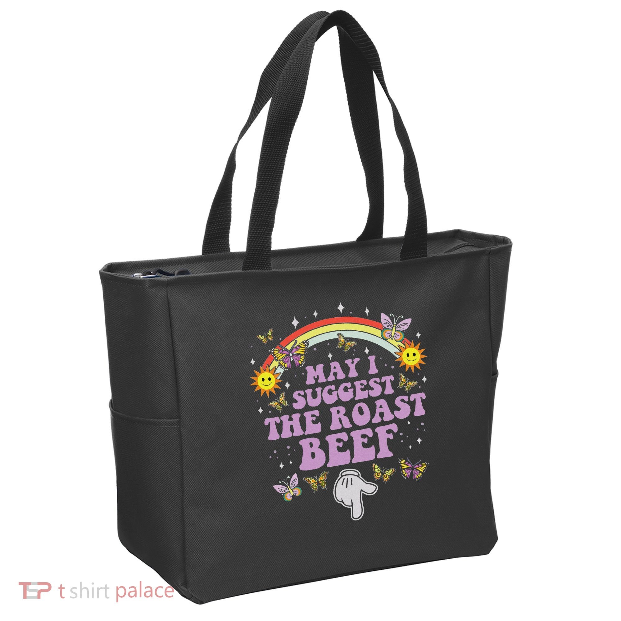 May I Suggest The Roast Beef Funny Embarrassing Adult Humor Tote Bag