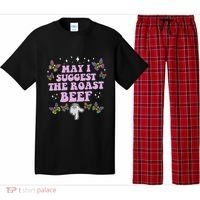 May I Suggest The Roast Beef Funny Embarrassing Adult Humor Pajama Set thumb 0