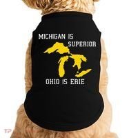 Michigan Is Superior Ohio Is Erie Doggie Tank thumb 0