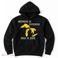 Michigan Is Superior Ohio Is Erie Hoodie thumb 0