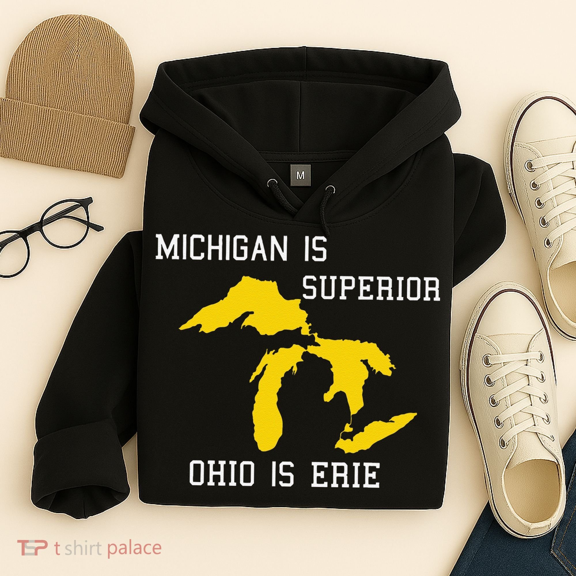 Michigan Is Superior Ohio Is Erie Hoodie