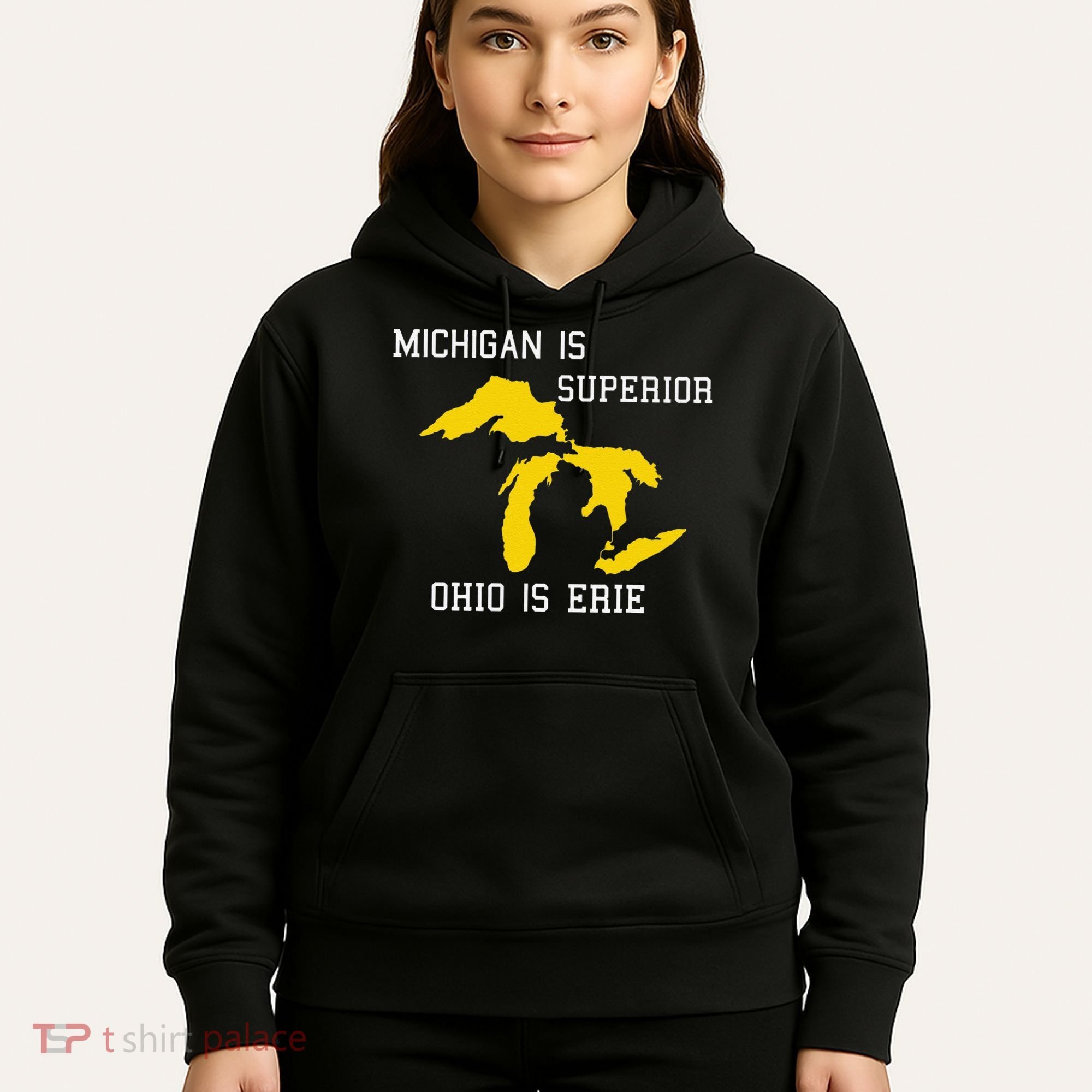 Michigan Is Superior Ohio Is Erie Hoodie