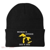 Michigan Is Superior Ohio Is Erie Beanie thumb 0