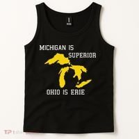 Michigan Is Superior Ohio Is Erie Tank Top thumb 2