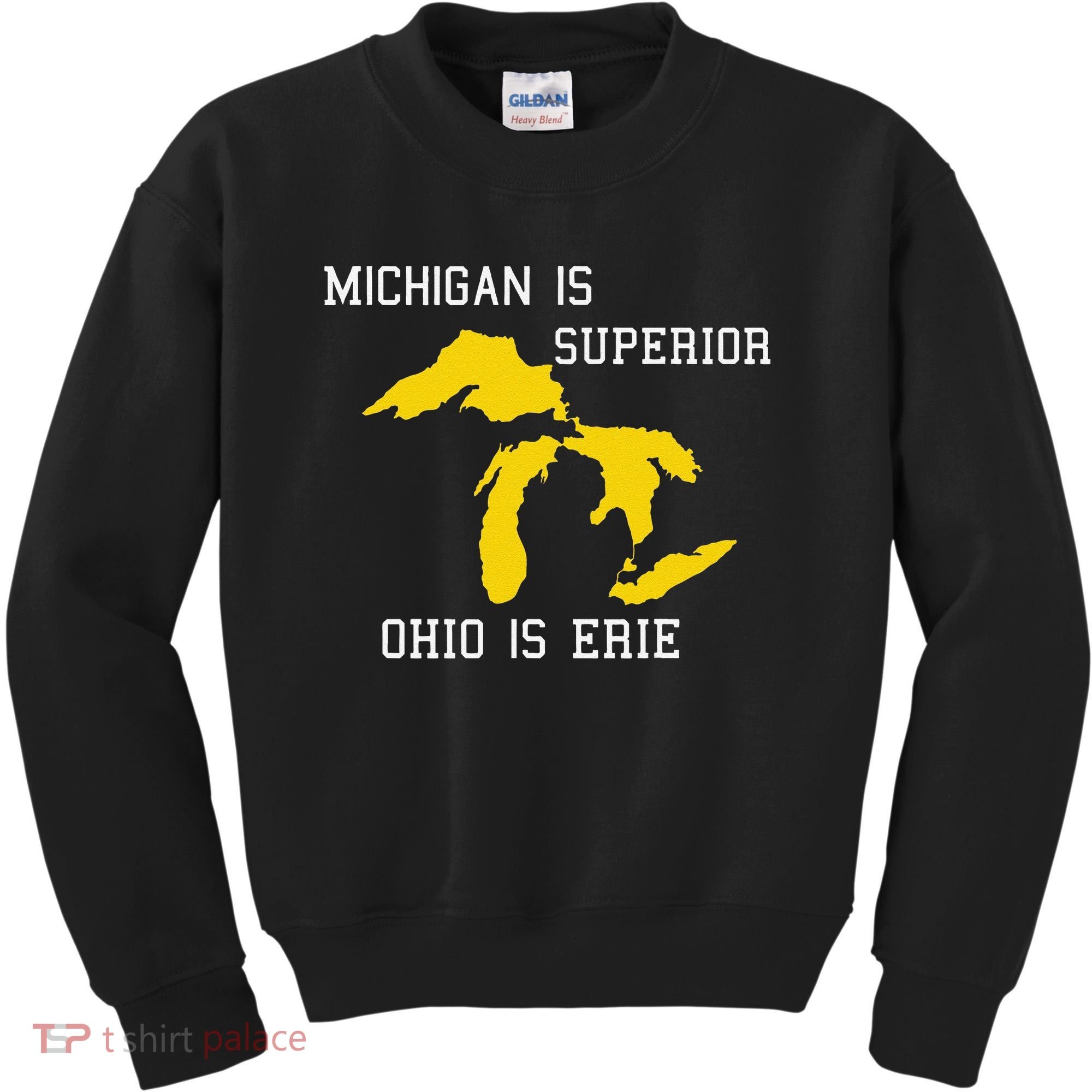 Michigan Is Superior Ohio Is Erie Kids Sweatshirt