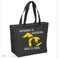 Michigan Is Superior Ohio Is Erie Tote Bag thumb 2