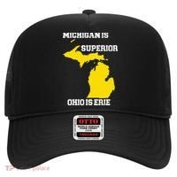 Michigan Is Superior Ohio Is Erie Funny Michigan Map Hat thumb 0