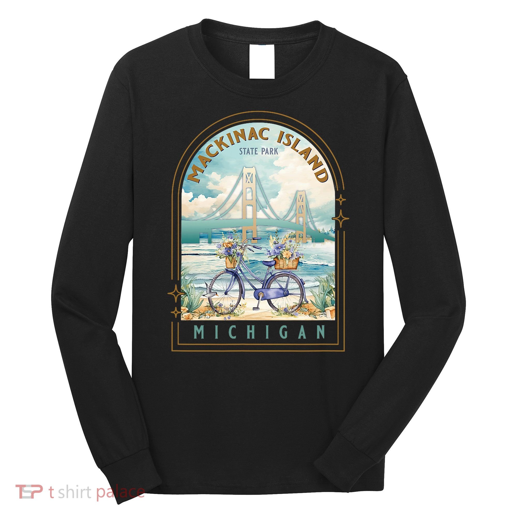 Mackinac Island State Park Michigan Usa Lake Huron Souvenir Long Sleeve Shirt