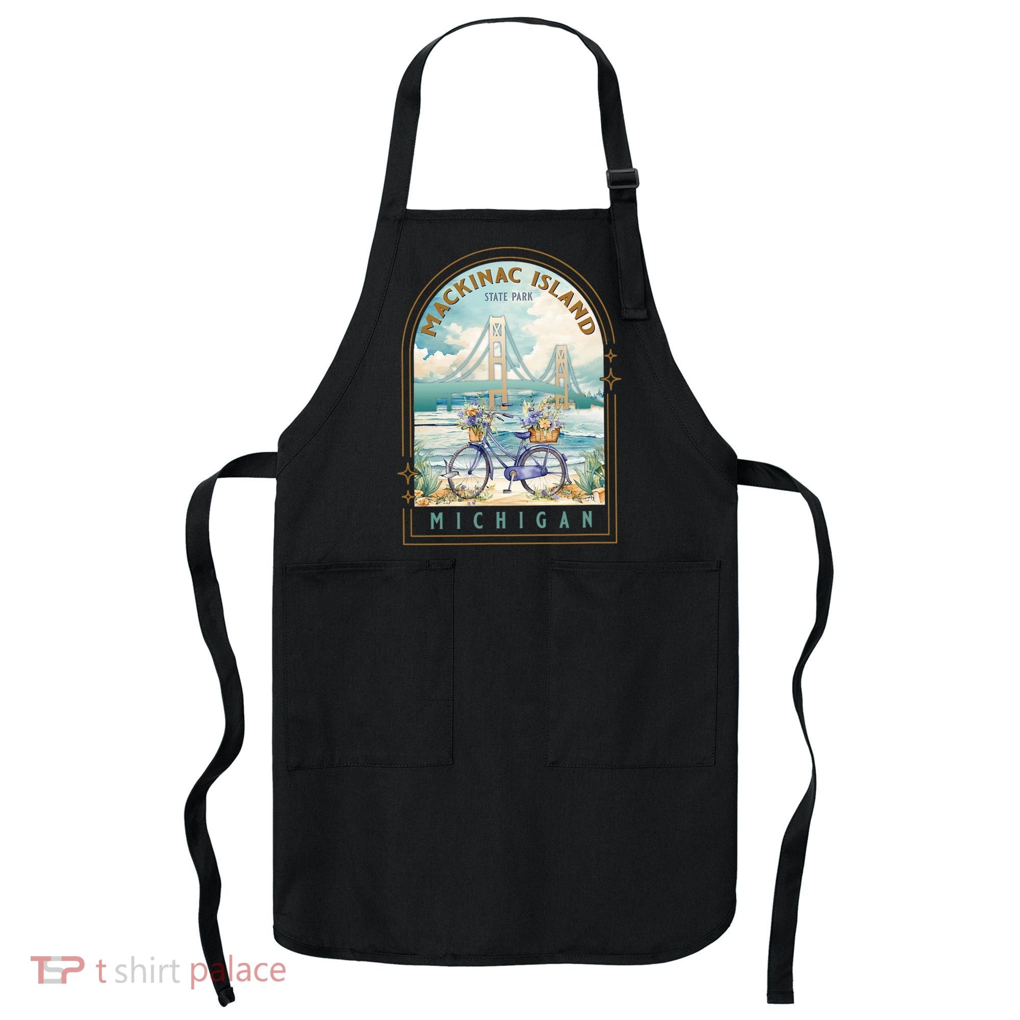Mackinac Island State Park Michigan Usa Lake Huron Souvenir Apron