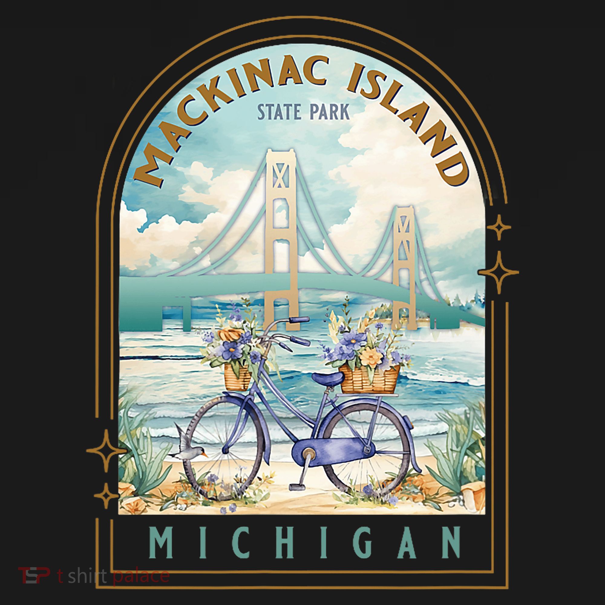 Mackinac Island State Park Michigan Usa Lake Huron Souvenir Bucket Hat
