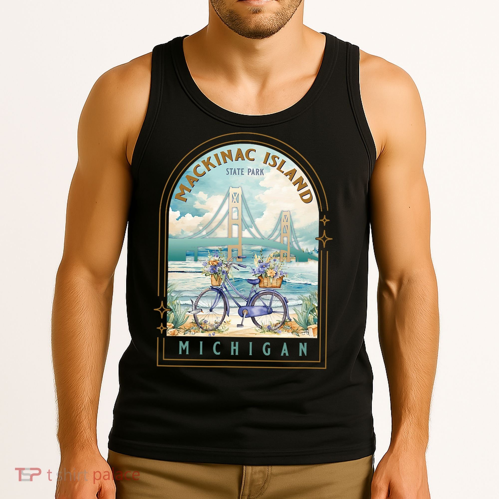Mackinac Island State Park Michigan Usa Lake Huron Souvenir Tank Top