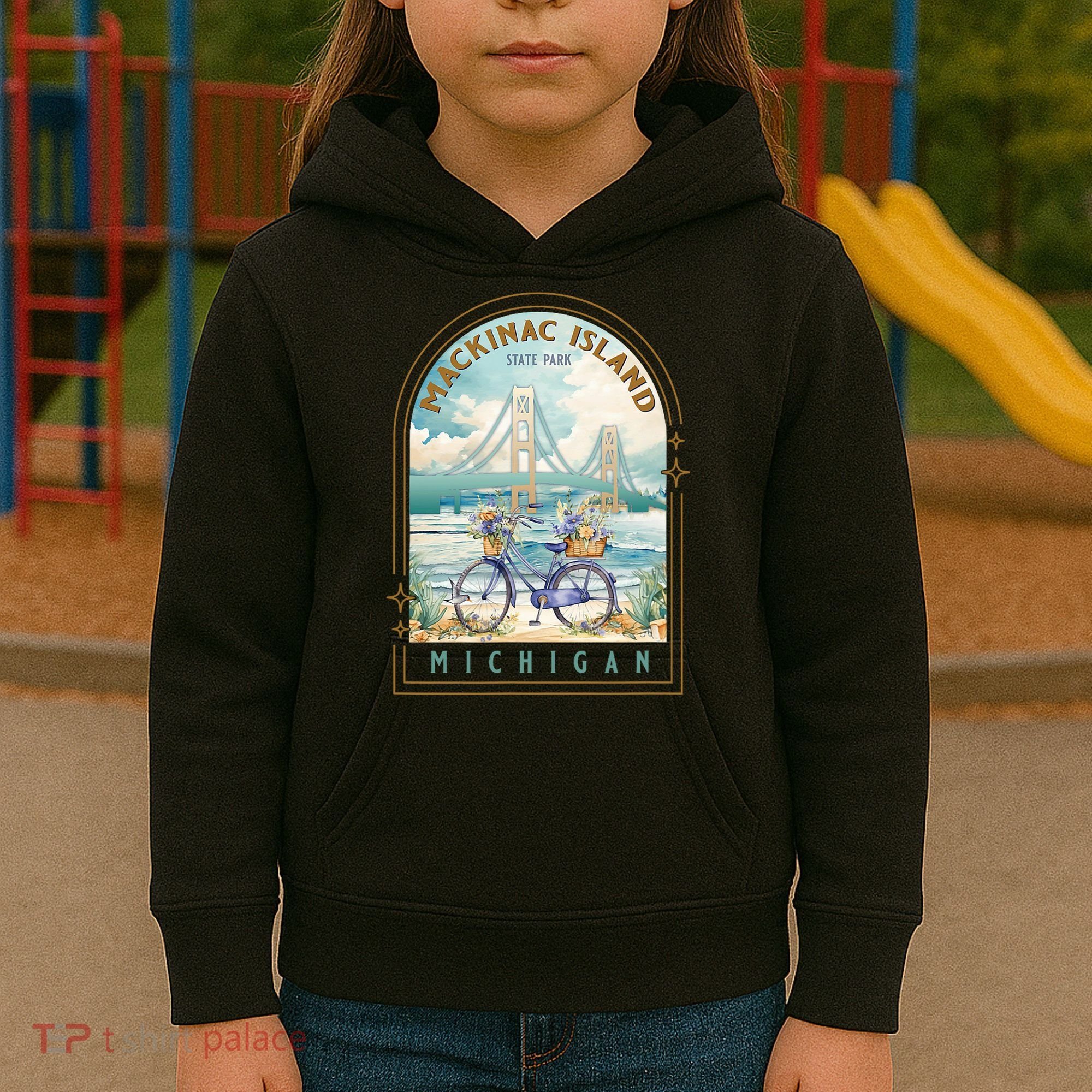 Mackinac Island State Park Michigan Usa Lake Huron Souvenir Kids Hoodie