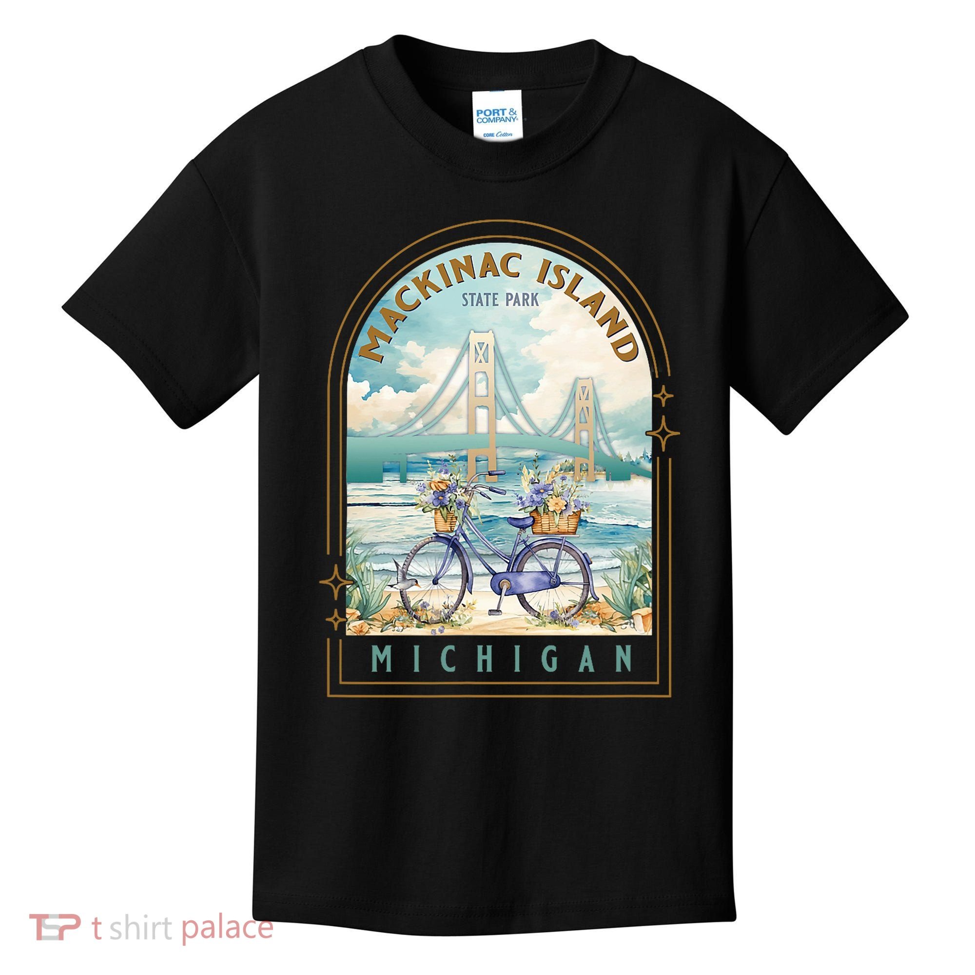 Mackinac Island State Park Michigan Usa Lake Huron Souvenir Kids T-Shirt