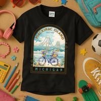 Mackinac Island State Park Michigan Usa Lake Huron Souvenir Kids T-Shirt thumb 3