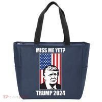 Miss Me Yet? Trump 2024 USA American Flag Tote Bag thumb 0