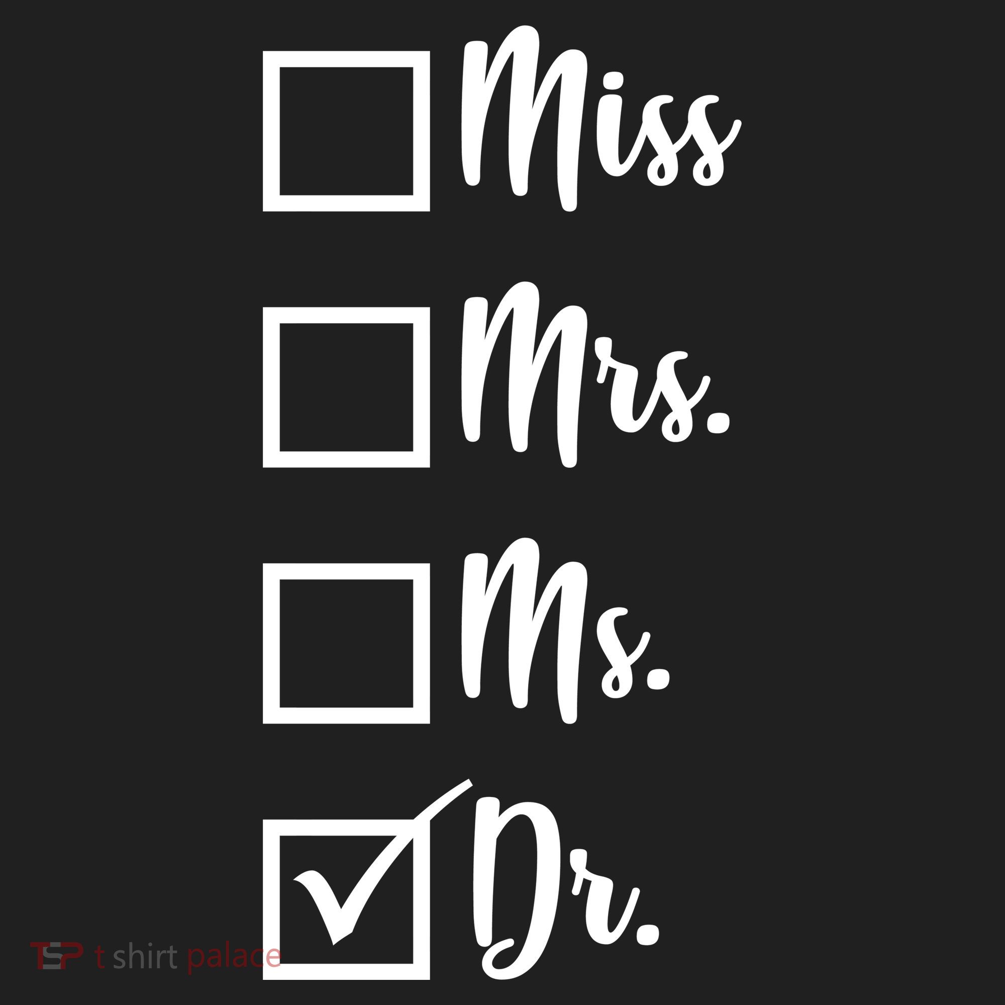 Miss Mrs Ms Dr Hat