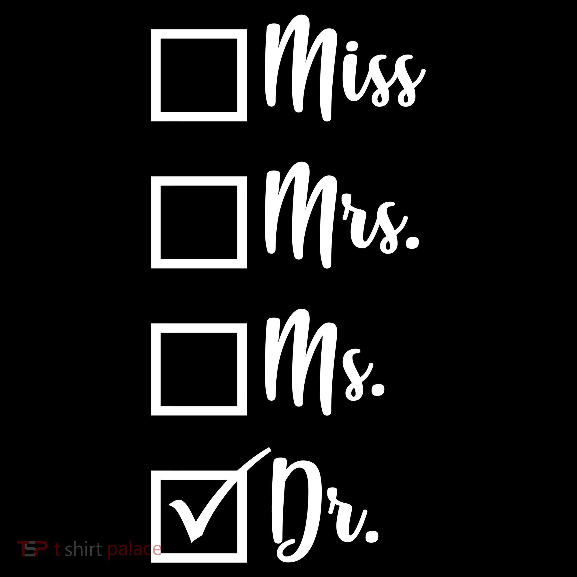 Miss Mrs Ms Dr Visor