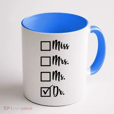 Miss Mrs Ms Dr Coffee Mug back