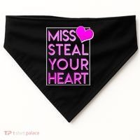 Miss Steal Your Heart Valentines Day USA-Made Doggie Bandana thumb 0