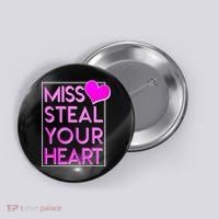 Miss Steal Your Heart Valentines Day Button thumb 0