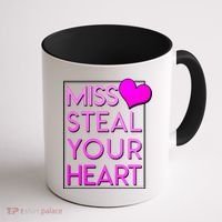 Miss Steal Your Heart Valentines Day Coffee Mug thumb 1