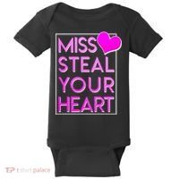 Miss Steal Your Heart Valentines Day Baby Bodysuit thumb 0