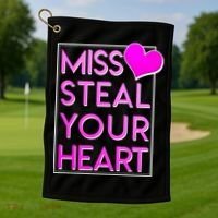Miss Steal Your Heart Valentines Day Golf Towel thumb 1