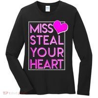 Miss Steal Your Heart Valentines Day Women's Long Sleeve Shirt thumb 0