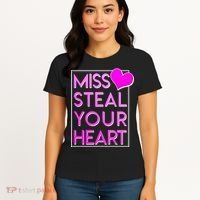 Miss Steal Your Heart Valentines Day Women's T-Shirt thumb 4