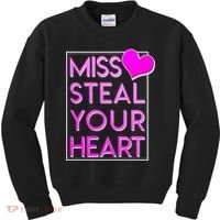 Miss Steal Your Heart Valentines Day Kids Sweatshirt thumb 0