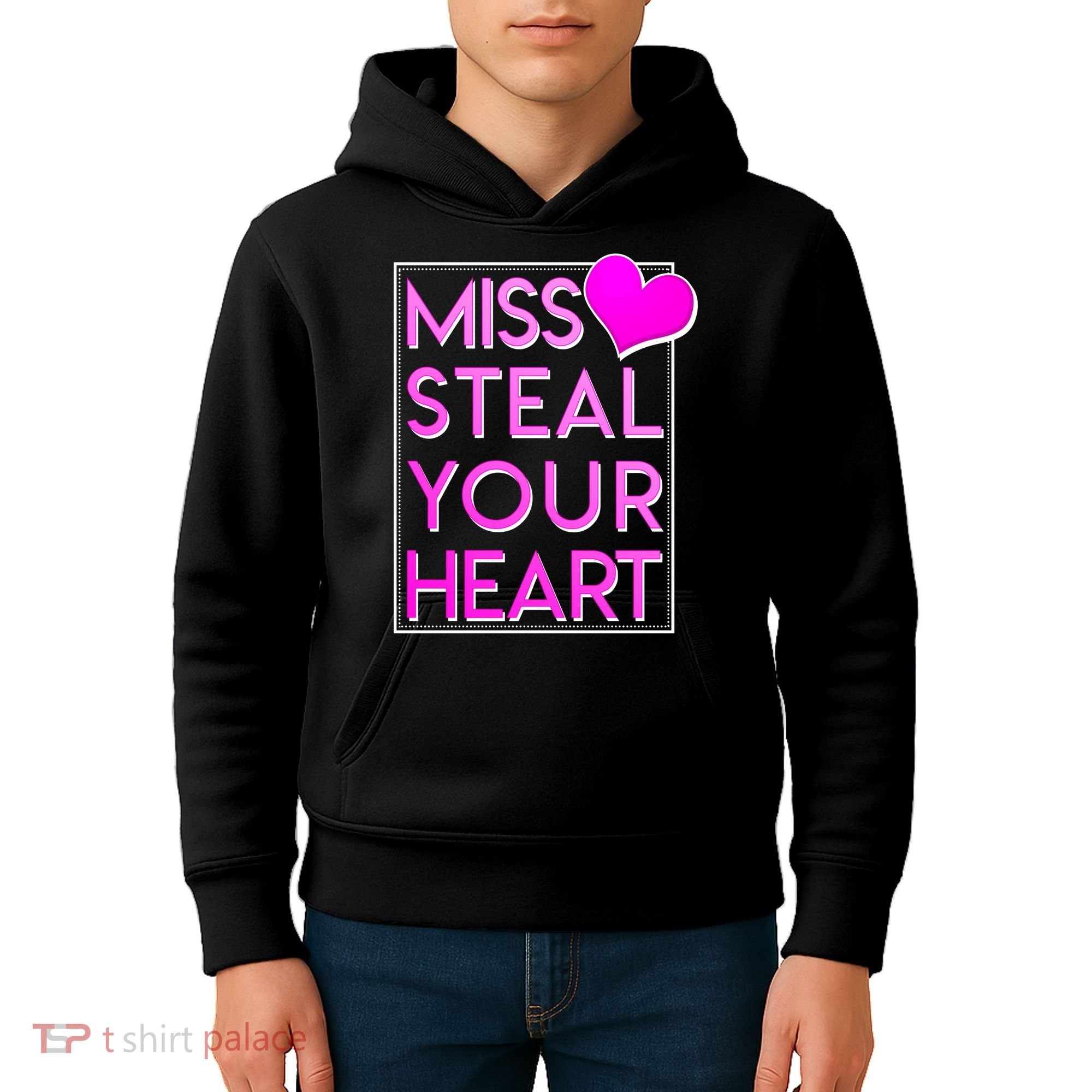 Miss Steal Your Heart Valentines Day Kids Hoodie