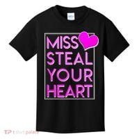 Miss Steal Your Heart Valentines Day Kids T-Shirt thumb 0