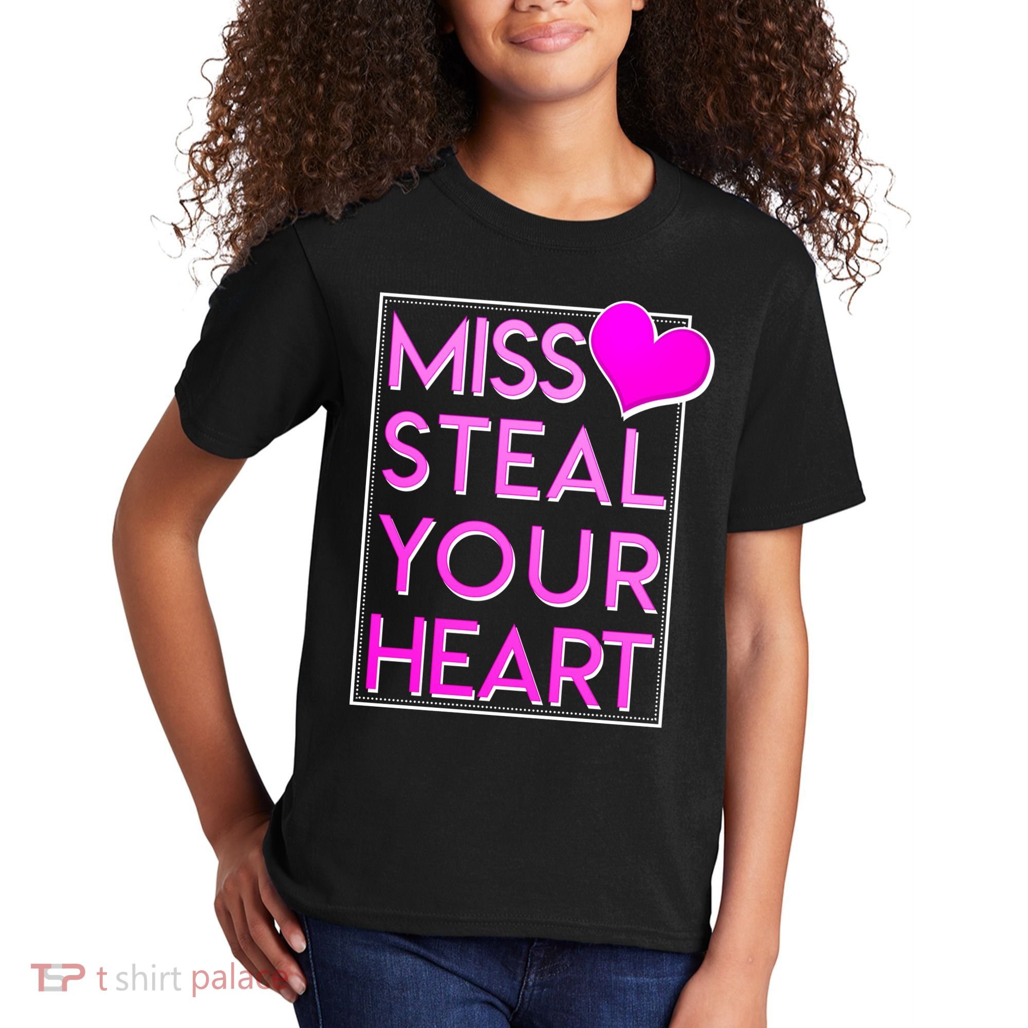 Miss Steal Your Heart Valentines Day Kids T-Shirt