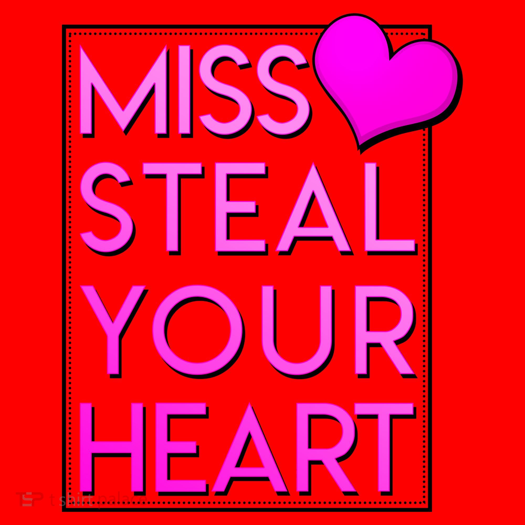 Miss Steal Your Heart Valentines Day Santa Hat