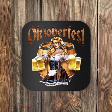 Miss Wiesn Oktoberfest Coaster