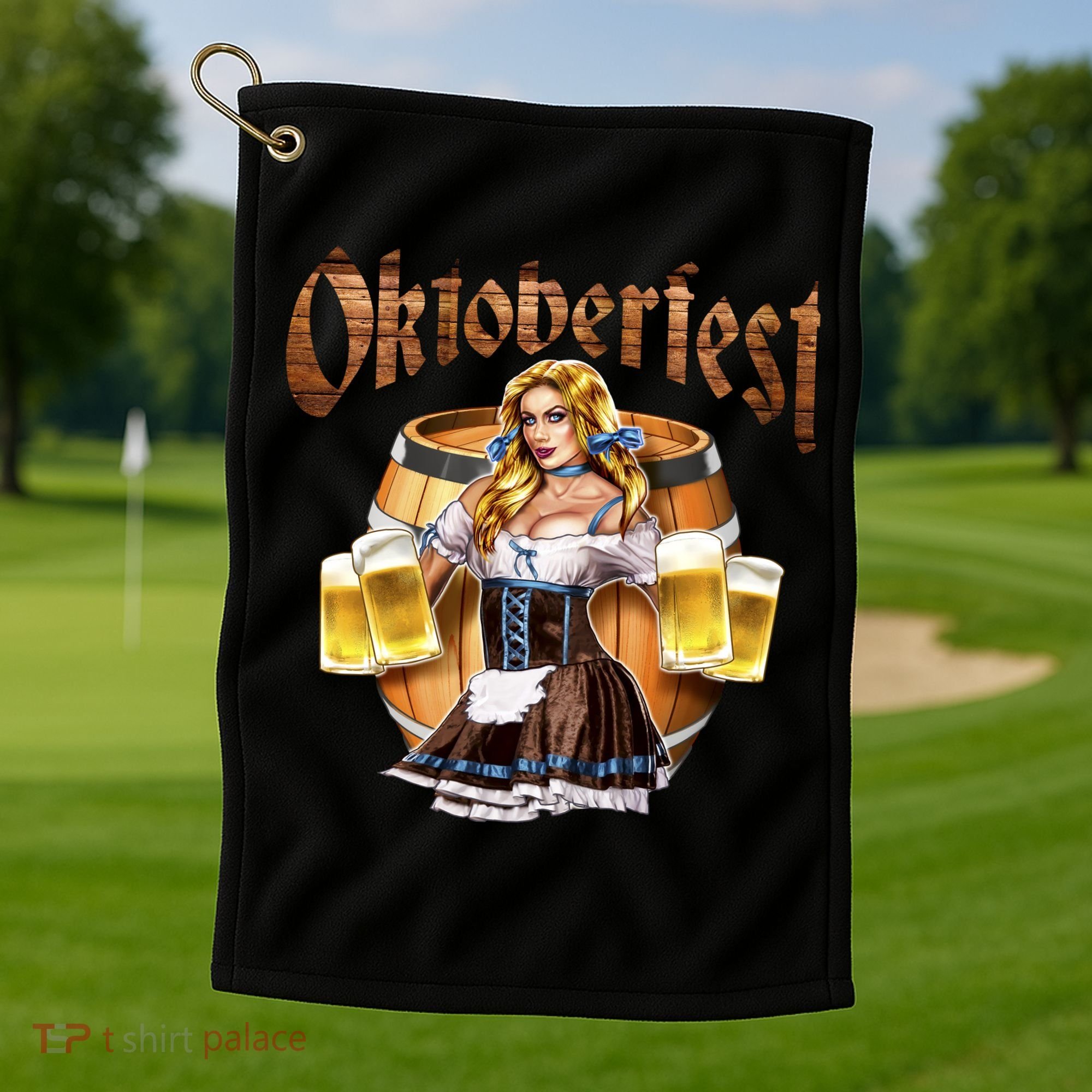 Miss Wiesn Oktoberfest Golf Towel