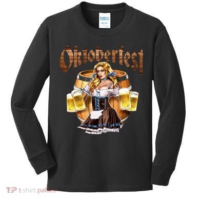 Miss Wiesn Oktoberfest Kids Long Sleeve Shirt