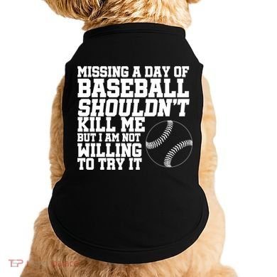 Missing A Day Of Baseball  Doggie Tank