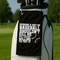 Missing A Day Of Baseball  Golf Towel thumb 2