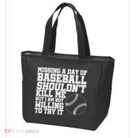 Missing A Day Of Baseball  Tote Bag thumb 3