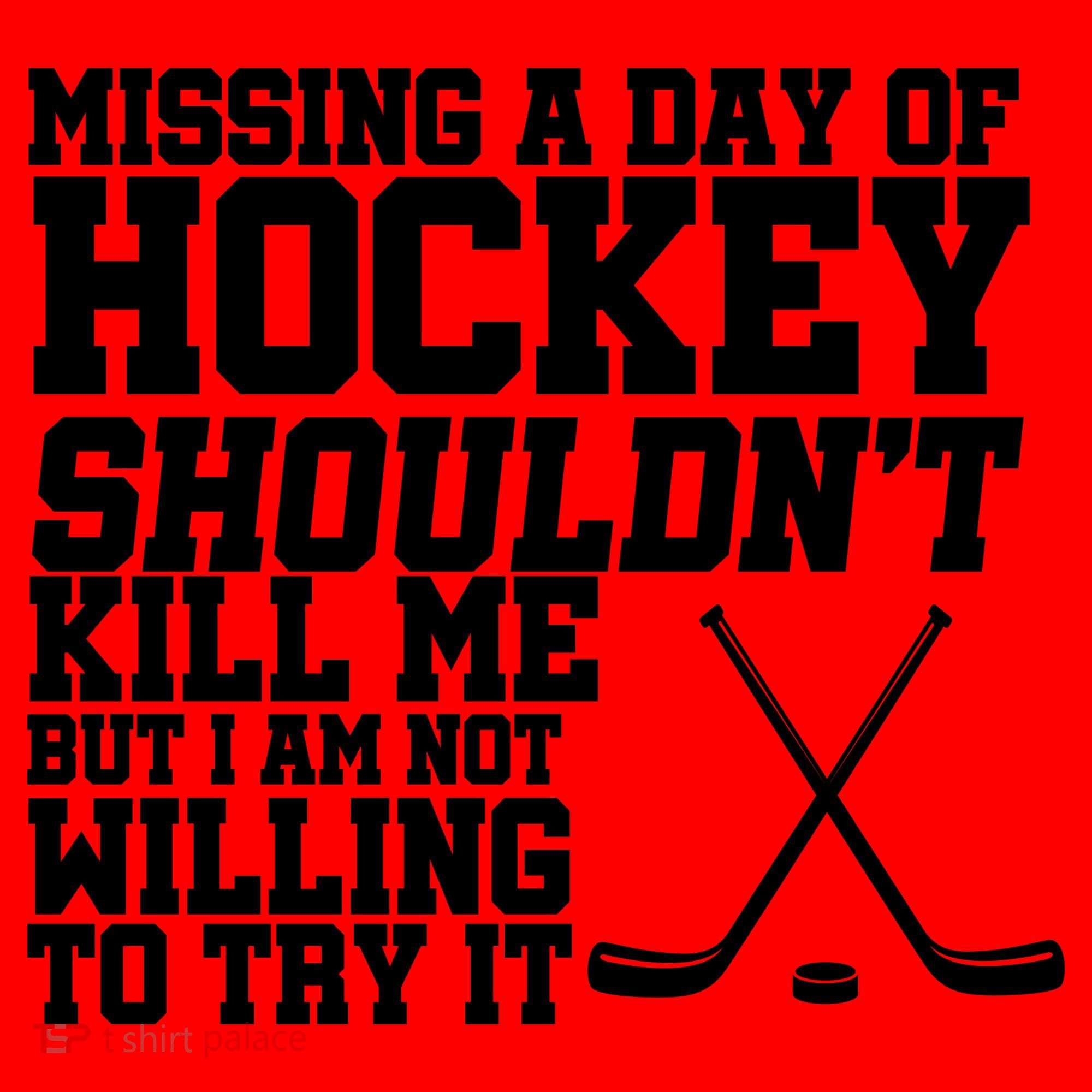 Missing Hockey Shouldn't Kill Me Santa Hat