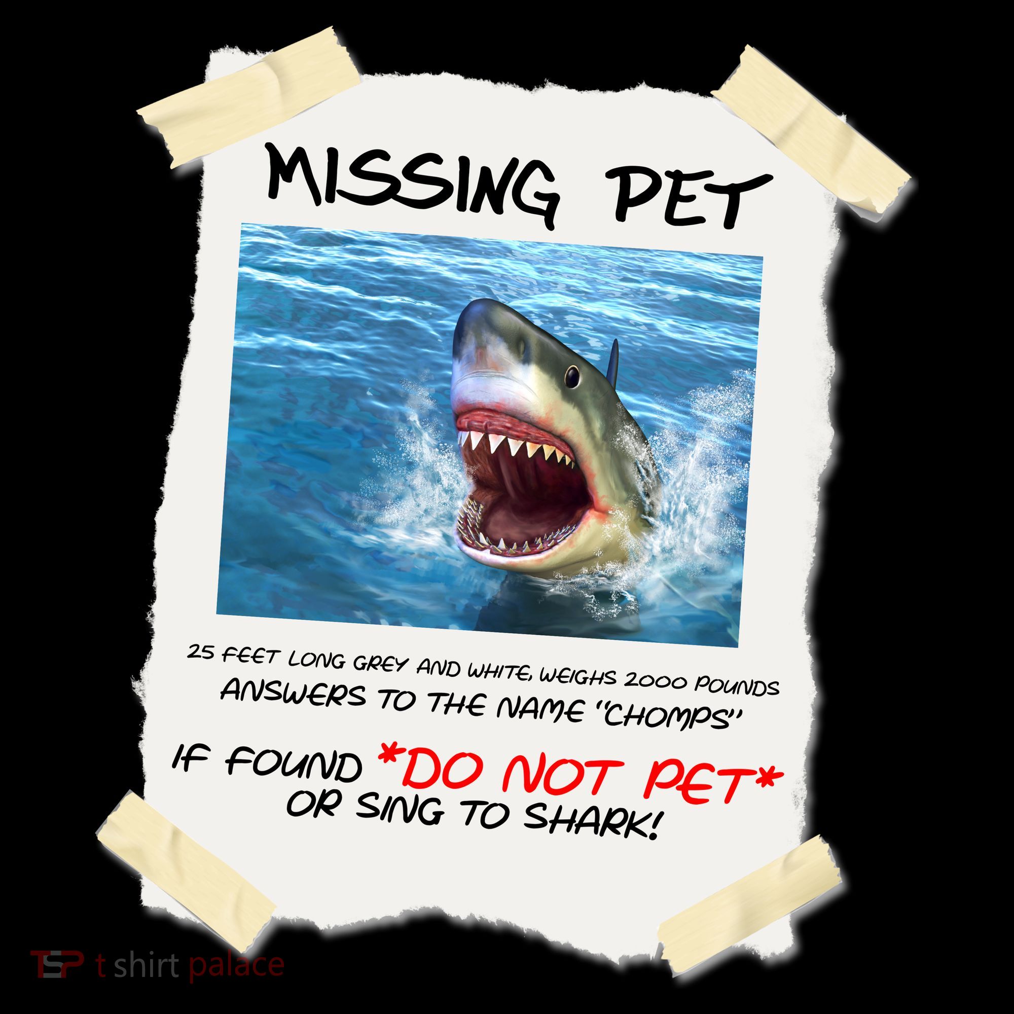 Missing Pet Funny Great White Shark  Coffee Mug