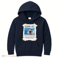 Missing Pet Funny Great White Shark  Kids Hoodie thumb 0
