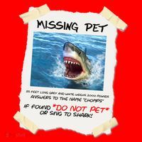 Missing Pet Funny Great White Shark  Santa Hat thumb 1