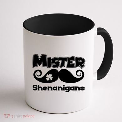 Mister Shenanigans Mustache Coffee Mug back