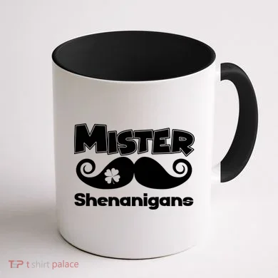 Mister Shenanigans Mustache Coffee Mug back