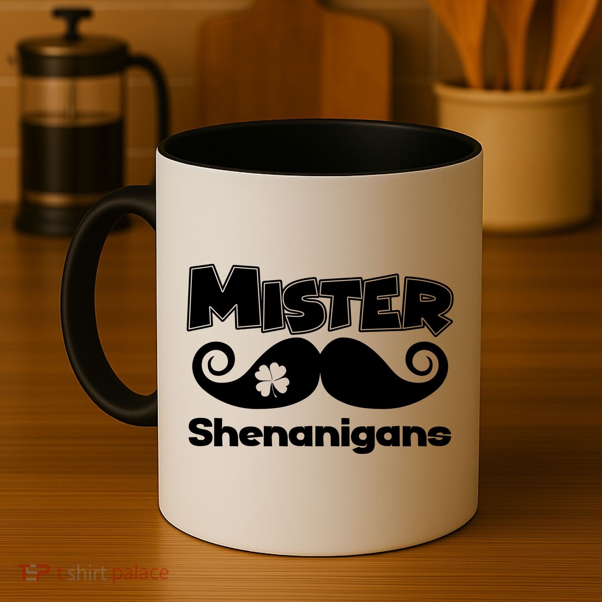 Mister Shenanigans Mustache Coffee Mug