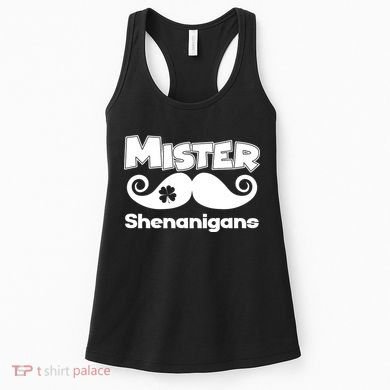 Mister Shenanigans Mustache Women's Tank Top